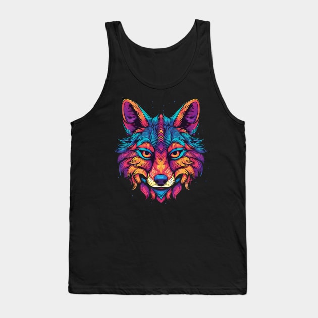 Coyote Smiling Tank Top by JH Mart